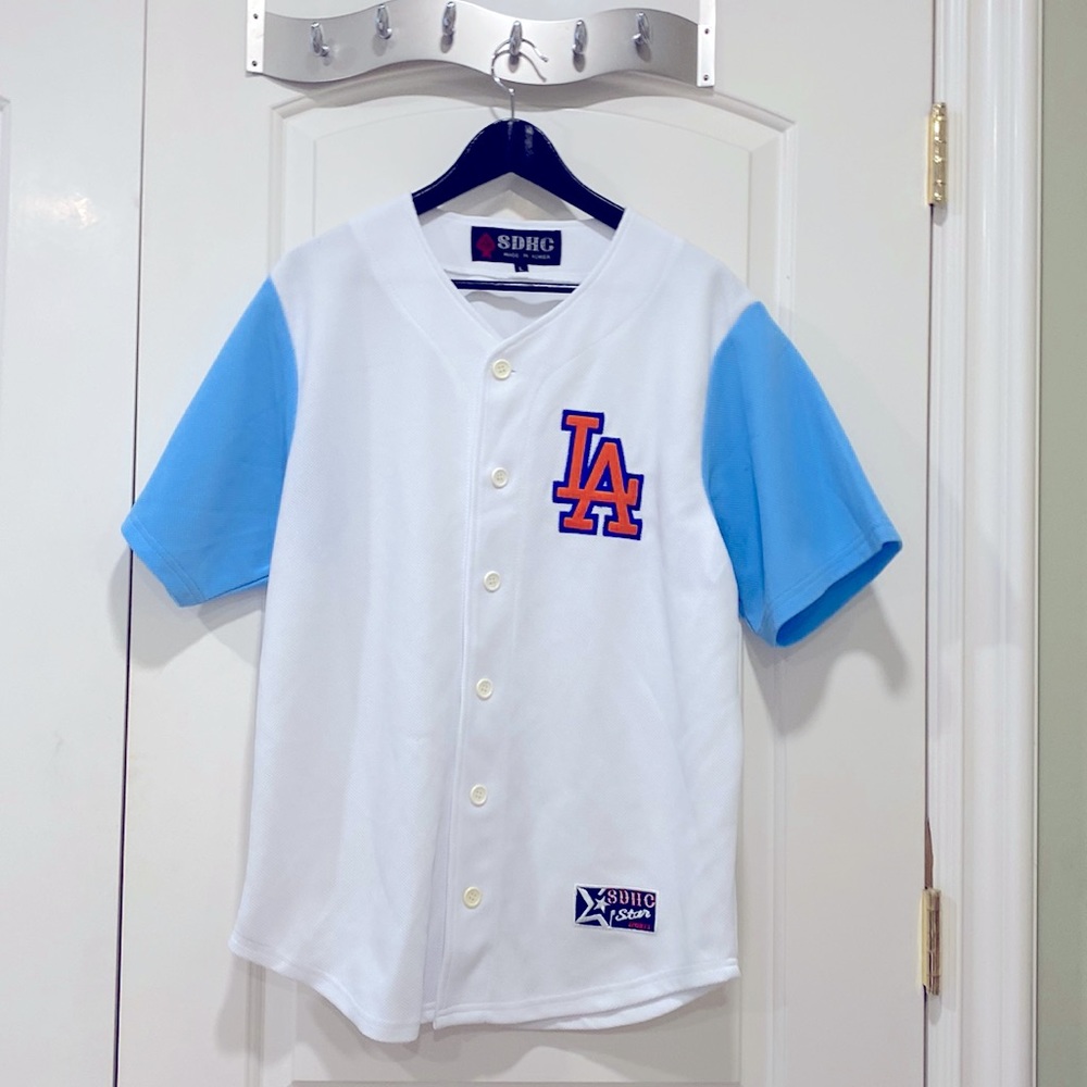 One of a kind, high quality LA baseball jersey!